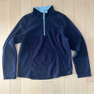 SJB Active Navy Blue Quarter Zip Fleece Pullover
